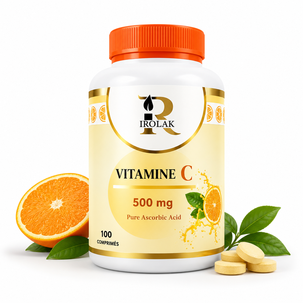 Vitamine C 500 mg | IROLAK – Immunité &amp; Énergie